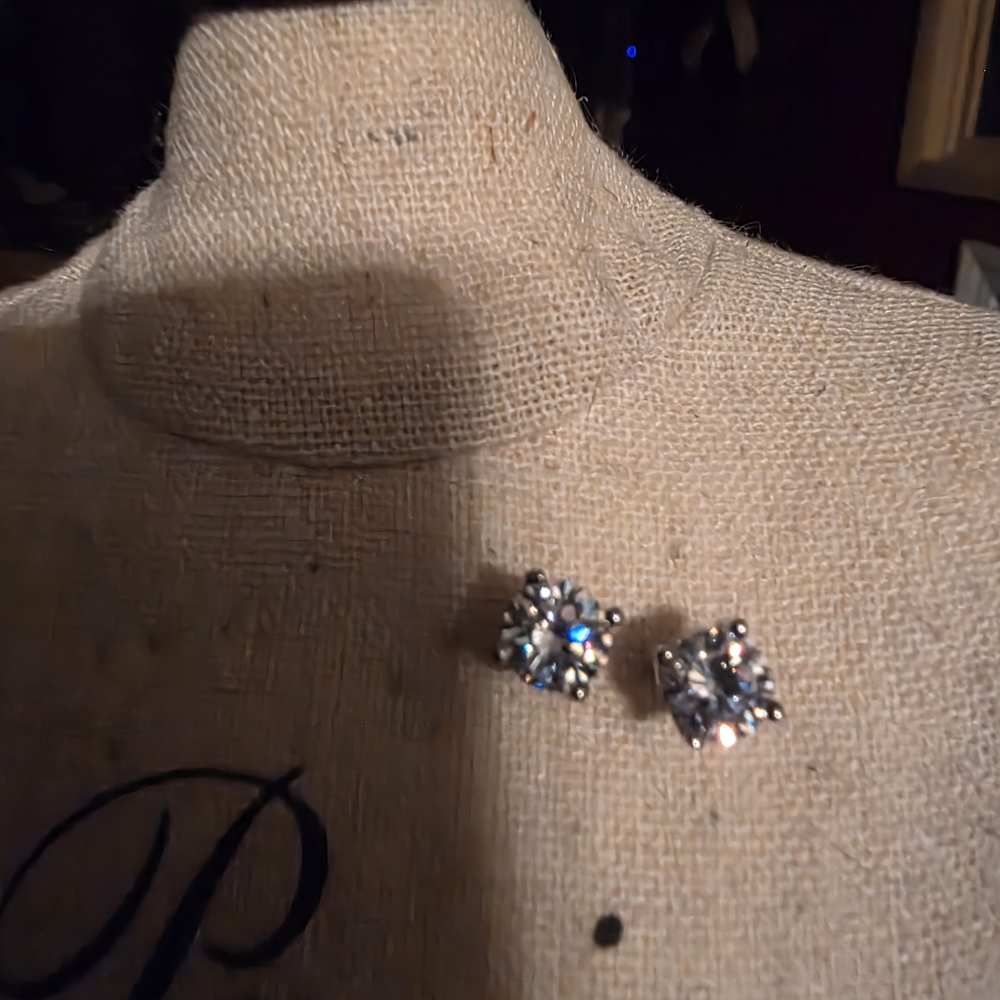 Elegant Silver Stud Earrings